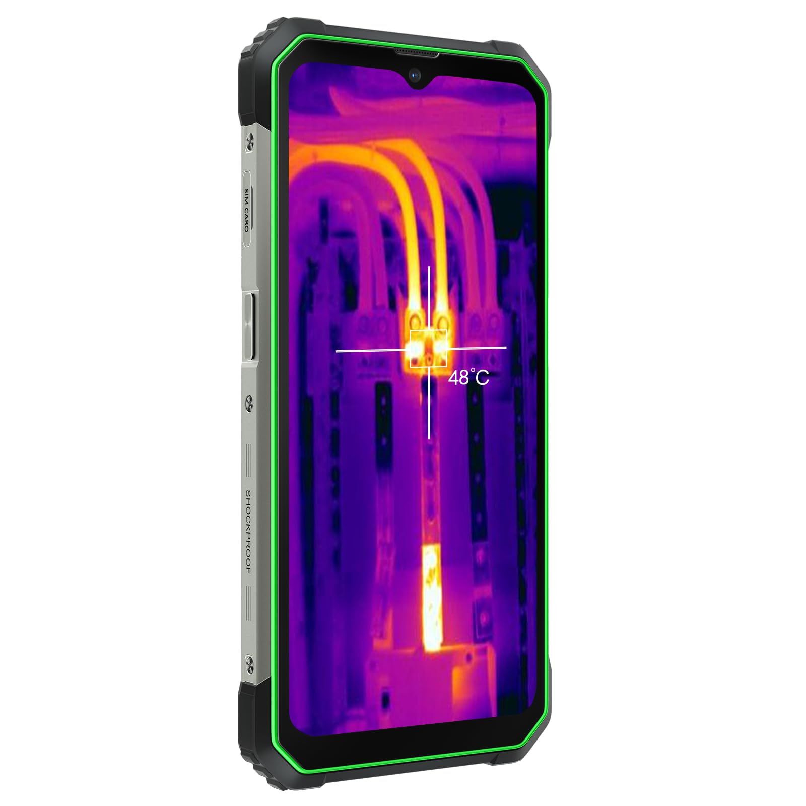 Blackview BL8800 Pro | 6,58" FHD+ | 8GB RAM + 128GB | Verde | Smartphone Rugged 5G | 50MP + 16MP + Cámara Térmica | 8380mAh | Android 11 | IP68/IP69K | Dual SIM | Garantía de 2 años