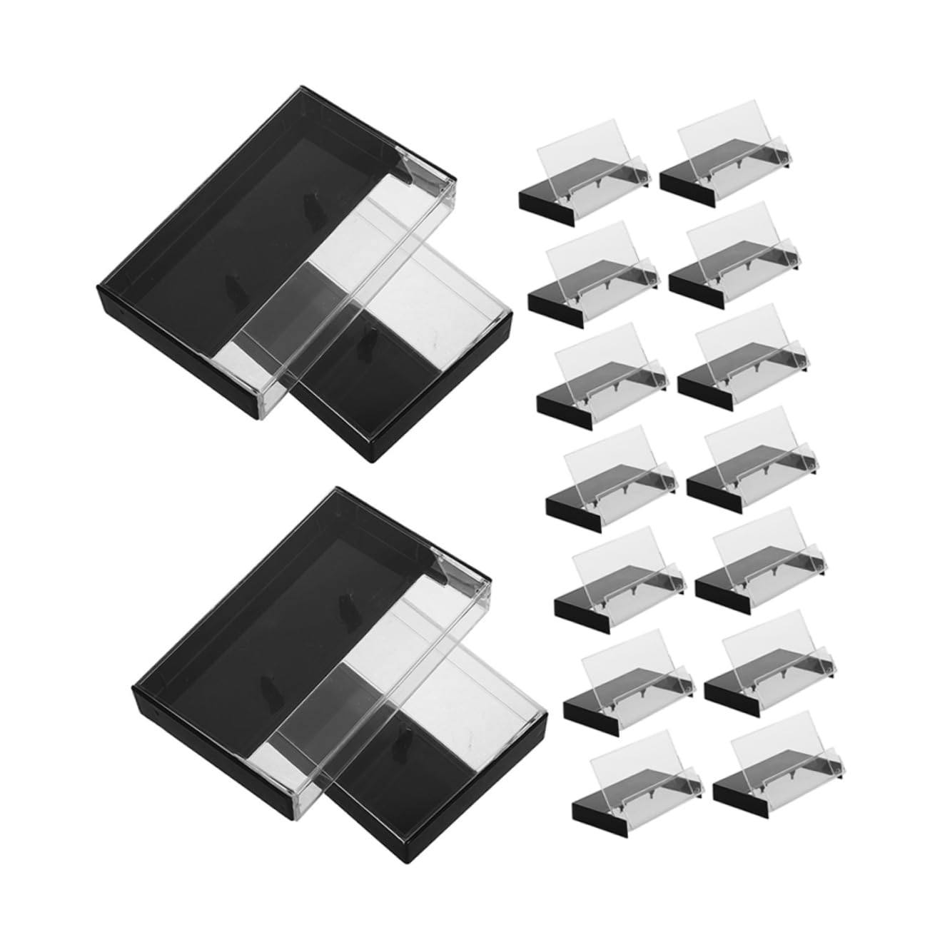 CIMAXIC Vintage Cassette Tape Storage Cases 20pcs Cassette Tape Holder Retro Style