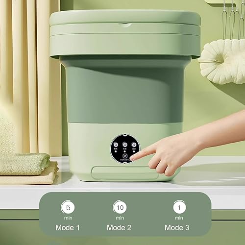Miniatura 3 de Lavadora portátil, mini lavadora plegable con secadora, pequeña lavadora plegable, lavadora de viaje, adecuada para apartamento, dormitorio,