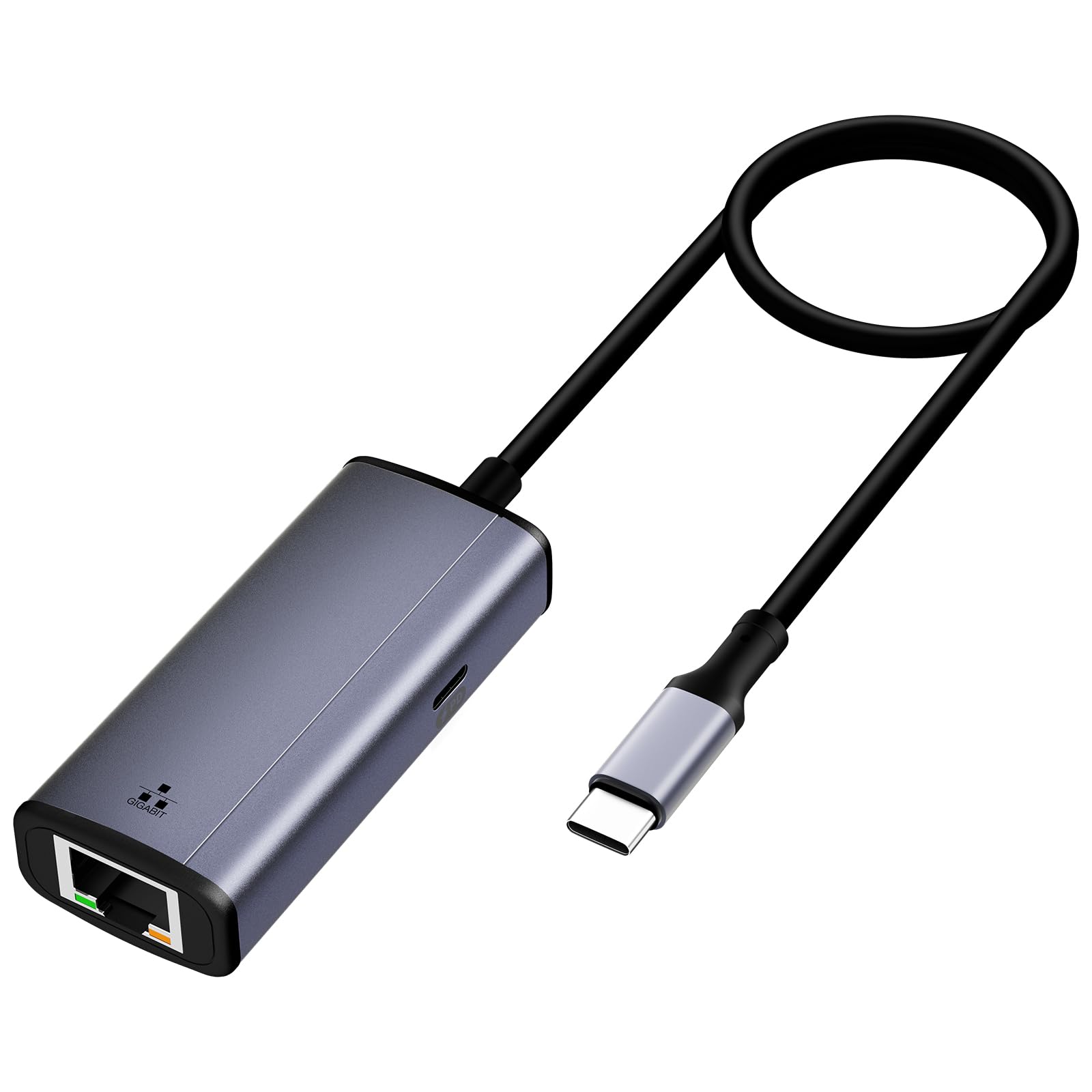 USB-C to Ethernet Gigabit Adapter with 100W Power Delivery, Thunderbolt 3/4 to RJ45 Ethernet LAN Network Adapter Compatible with iPhone 15 Pro/Max, MacBook Pro/Air 2023, iMac-image-18