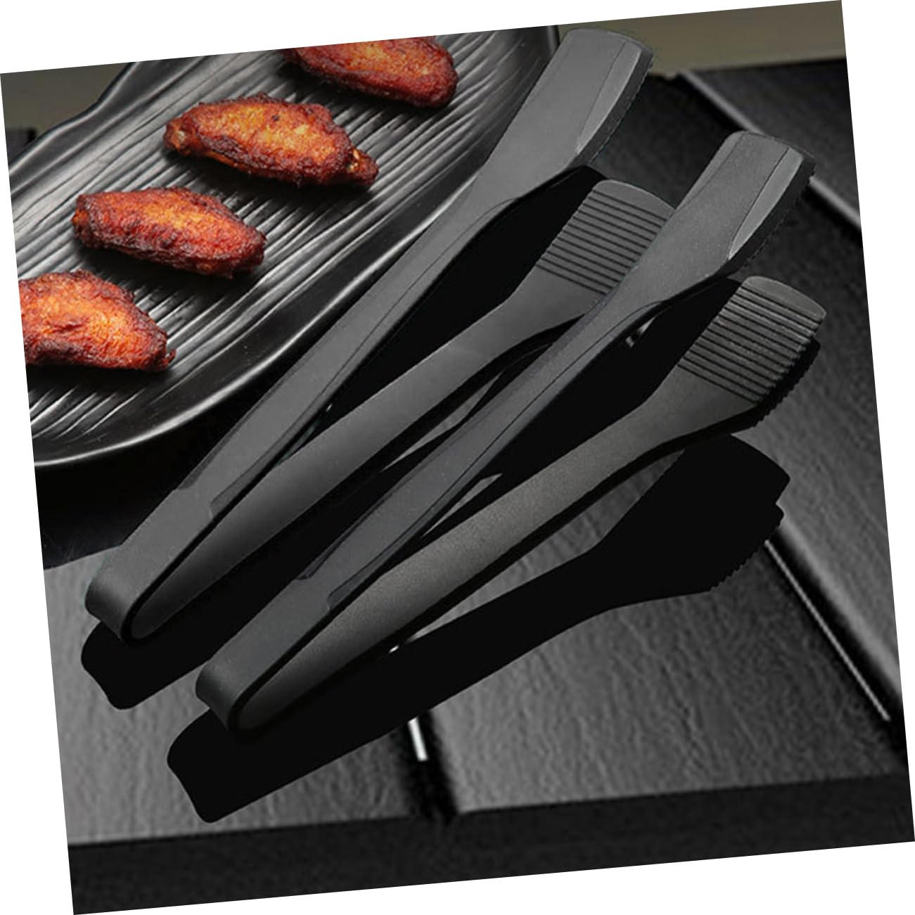 Zerodeko Set 2 Pezzi Pinze da Cucina in Silicone Facile da Pulire per Barbecue Spatola per Griglia per Uso Quotidiano e Colazioni