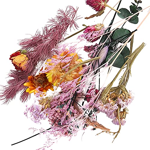 Decoração de flores secas, quantidade suficiente de buquê de flores secas para decoração de acessóri