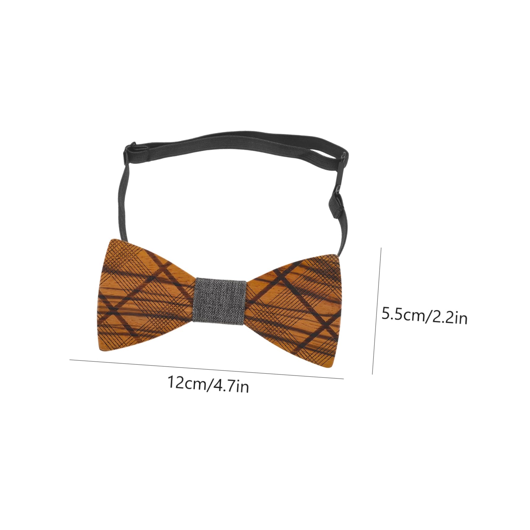 FOMIYES Bow Tie for Men Adjustable Pattern Wedding Accessory for Groom Elegant Natural Color Design for Bachelor Party Formal Events