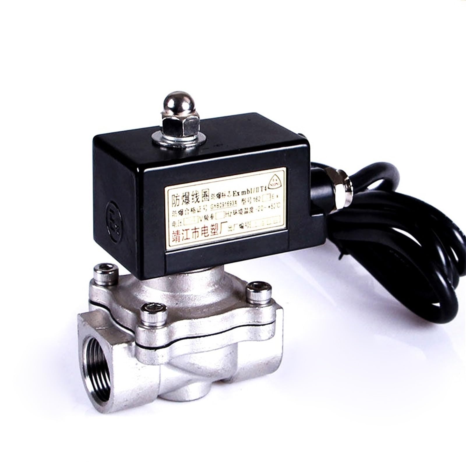 Ieumjnat Bsp-220Vac 3/4" 304 Stainless Steel Explosion Proof Solenoid Valve Gas 220V 24V 110V(Bsp-220Vac)