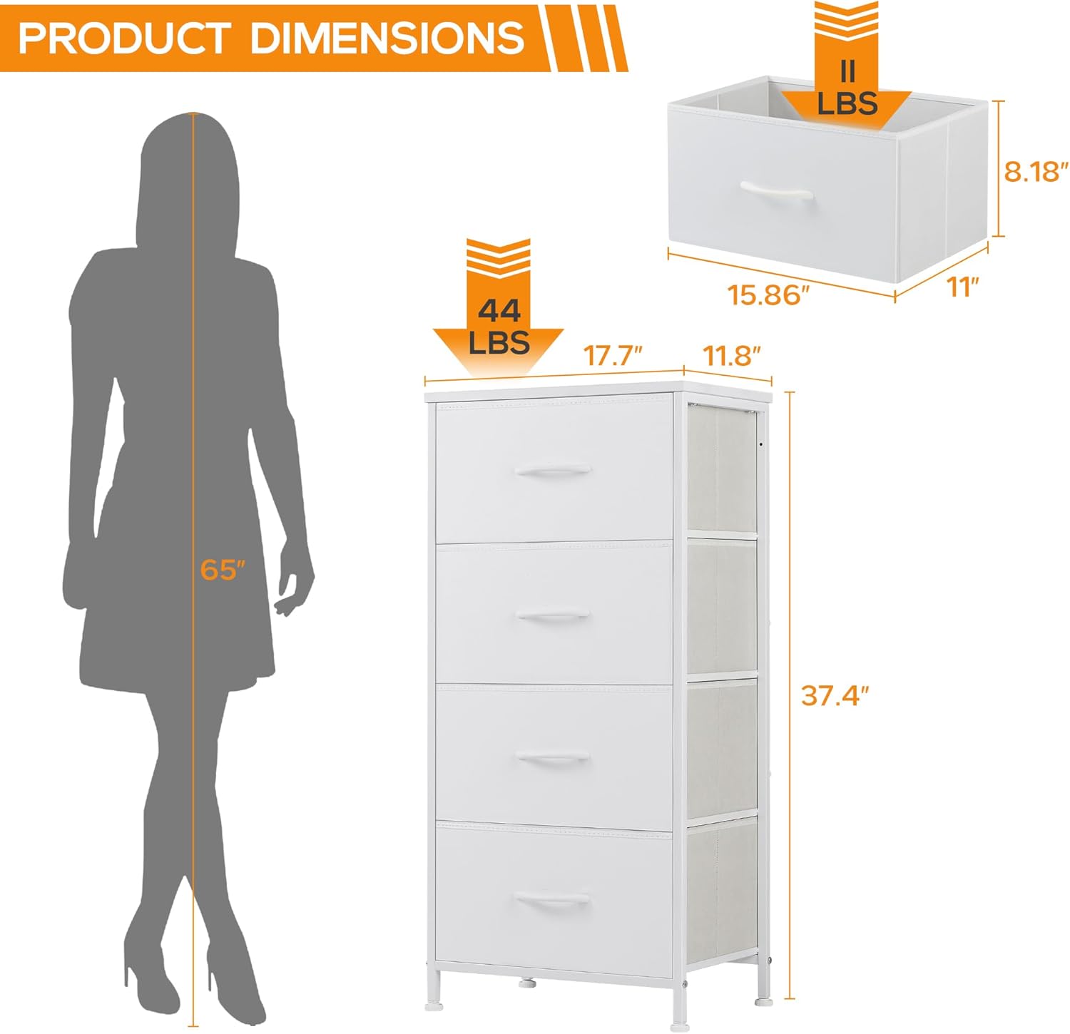 Transform Your Space: DUMOS 4-Drawer Dresser Review