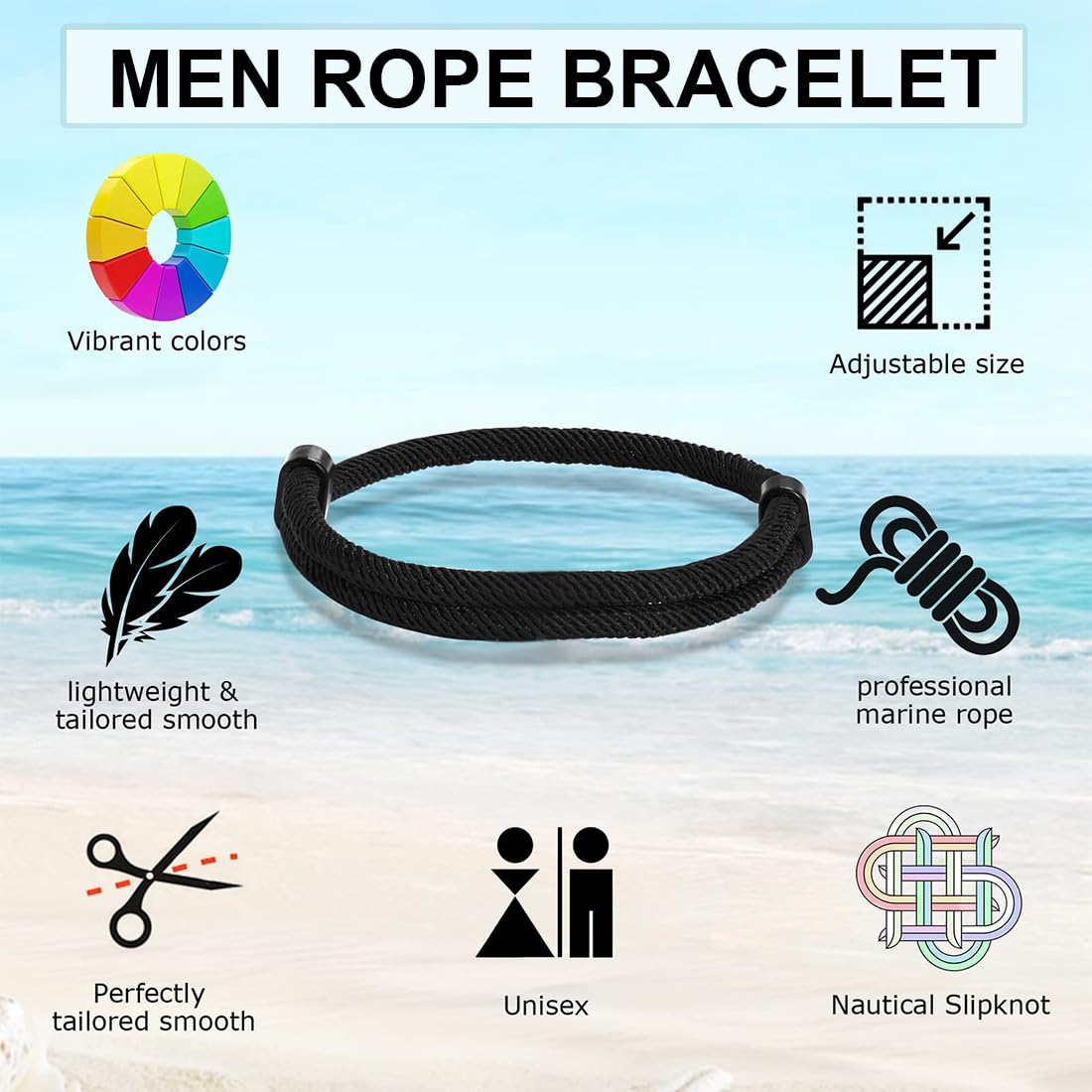 2 Cadenas De Cordón De Cuero Ajustables Para Hombre, | Cuotas Sin Interés