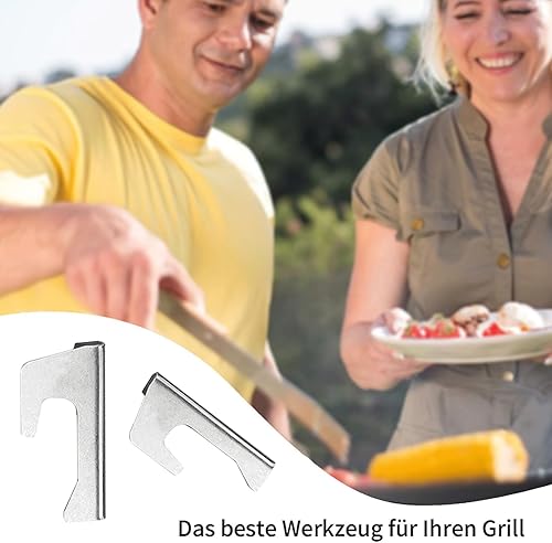 Miniatura 3 de Jeanoko Stainless Steel Grill Heat Plate Spacers for BBQ, Universal Flame Tamers, Easy to Install, Compatible with Plancha Grill Plates, Kettle