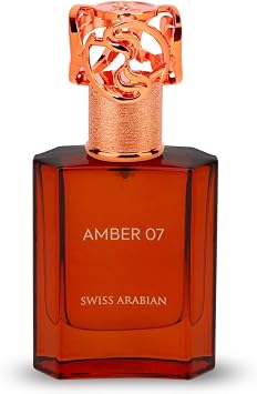Swiss Arabian Amber 07 - Luxury Products From Dubai - Long Lasting, Addictive Personal EDP Spray Fragrance - Seductive Signature Aroma - 1.7 Oz