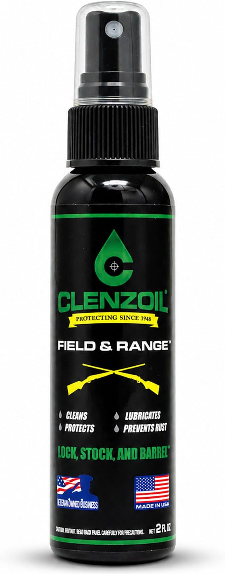 Clenzoil Field & Range Fine Mist Sprayer - CLP Gun Lubricant - Premium Firearm Maintenance - Rust Preventative - 2 oz Fine Mist Sprayer