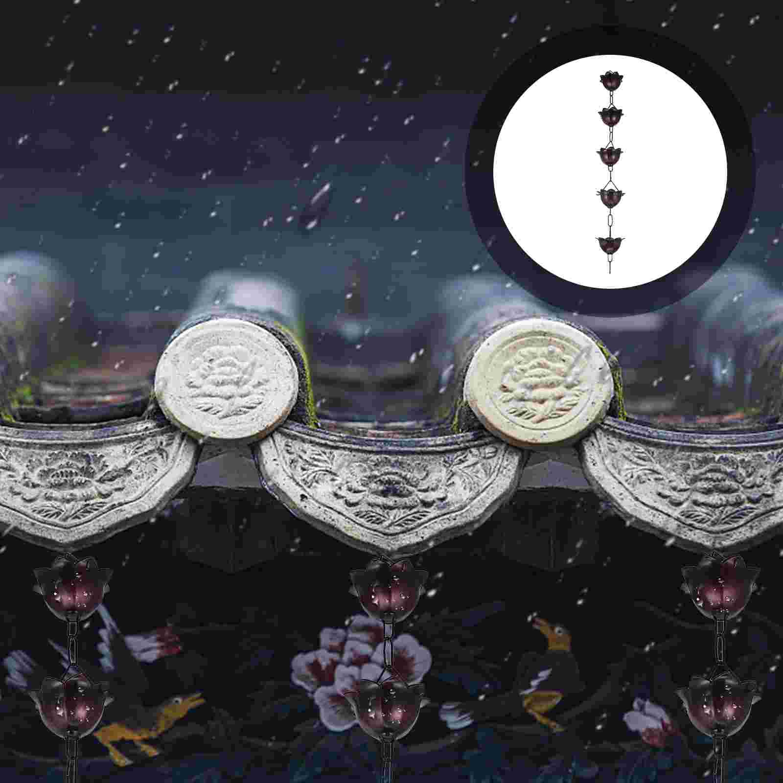 Chaine de Pluie 1m chaînes de pluie for gouttières for fortes pluviomètres coin chaîne style pluviom for accessoires jardin
