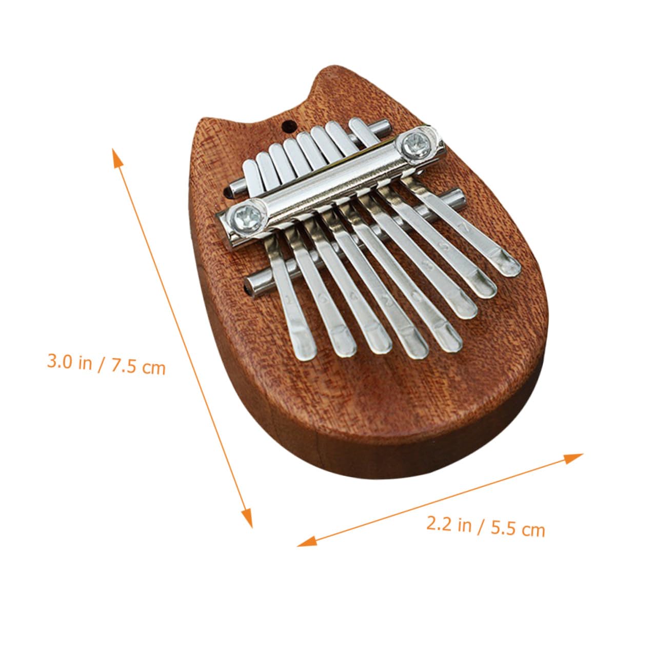 Hemobllo Kalimba in Legno Mini 8 Tasti Facile da Suonare Leggero Portatile Strumento Musicale per Principianti e Regali a Genitori