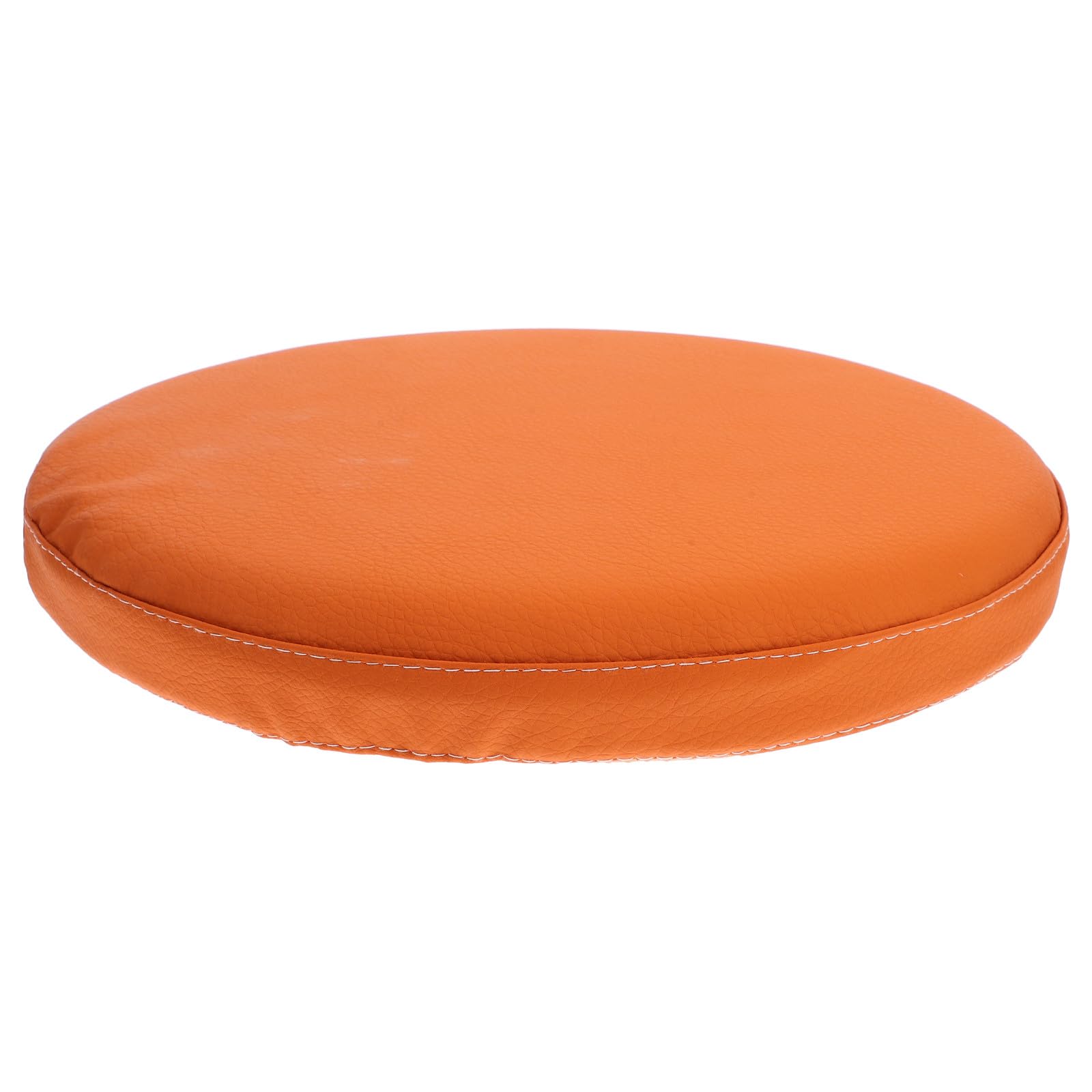 Cojín redondo de espuma viscoelástica naranja antideslizante para silla de comedor