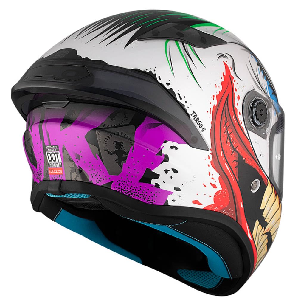 MT Helmets Targo S Joke - Casco de Moto Integral Joker Homologado 22.06