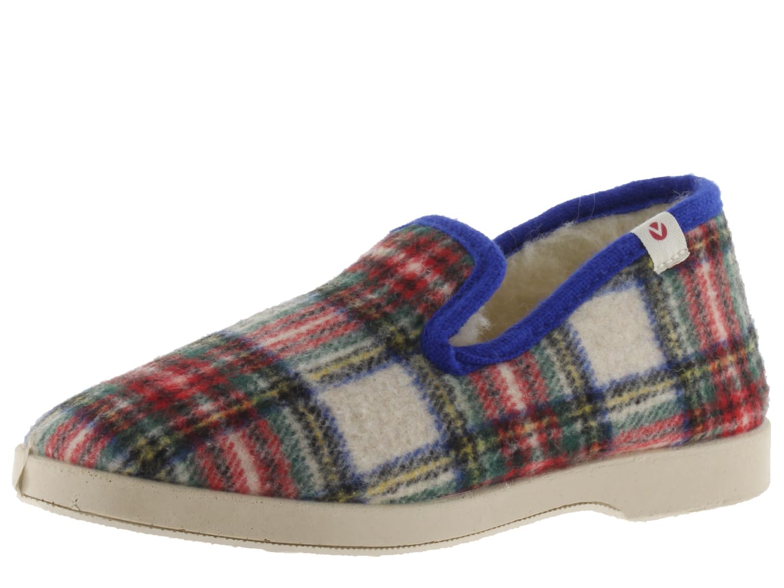 Victoria Pantofole Unisex Wamba Confortable A Quadri & Interno In Pelliccia Di Agnello & Bordo A Contrasto 2020106 Per Adulto Amarillo 41