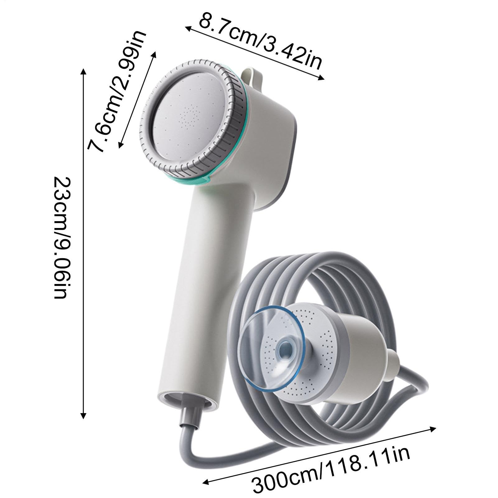 Genérico Ducha Portátil Rociador Eléctrico De Baño con Y 2 Modos