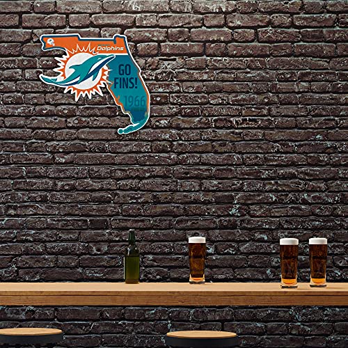 Image of Rico Industries NFL Football State Shape Shape Cut Pennant - Home and Living Room Decor - Soft Felt EZ to Hang