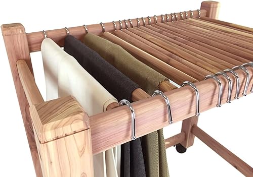 Miniatura 7 de Perchero aromático de cedro rojo para pantalonesperchero (tamaño regular 16 varillas)