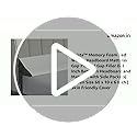 Image of Orista Memory Foam Bed Wedge Headboard Mattress Gap Pillow | Gap Filler 0-8 Inch Between Headboard and Mattress with Side Pockets| Queen Size 60 x 10 x 6 Inch | Skin Friendly Cover