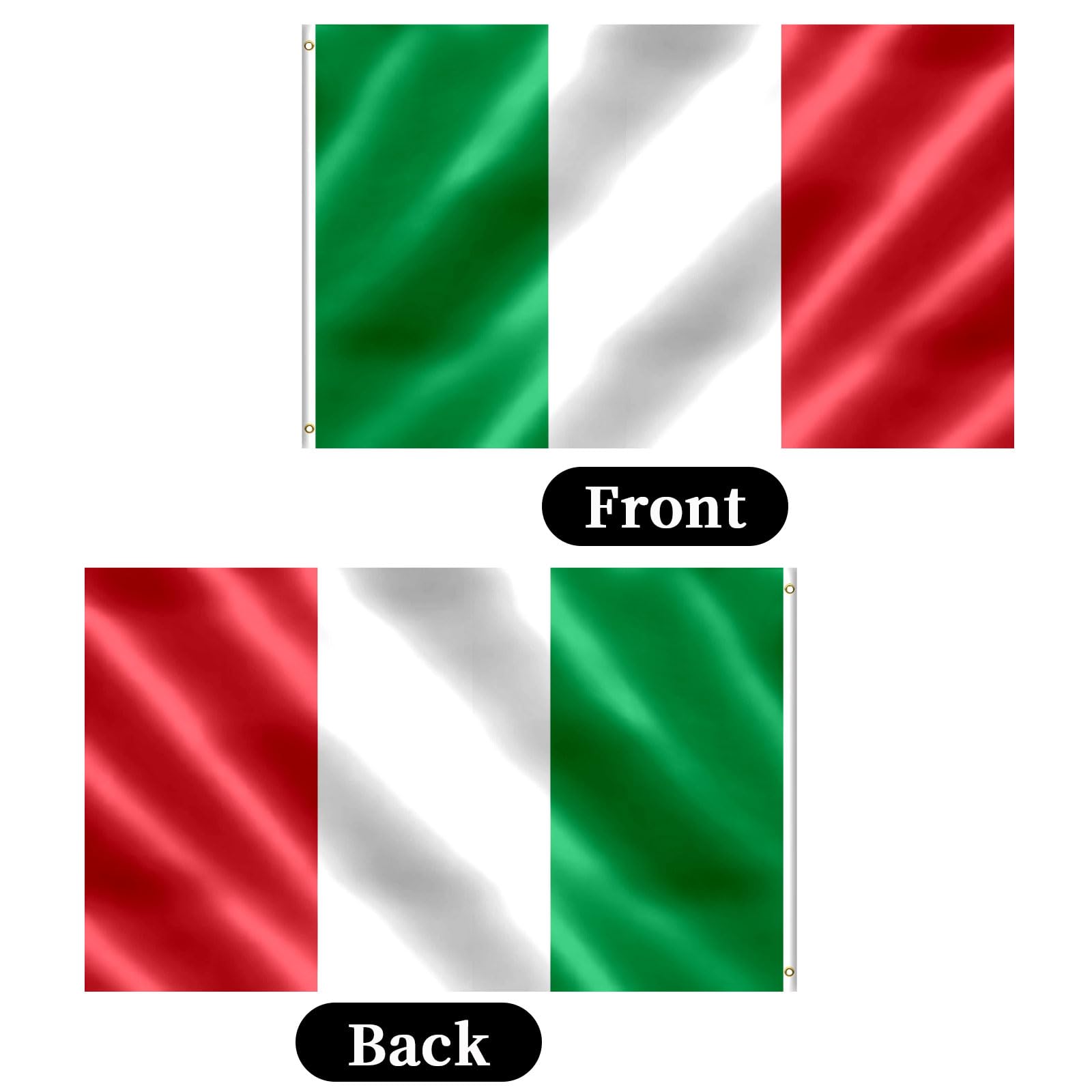 Italian Flag 3x5 FT Italy Flag With Brass Grommets Fade Proof For Outdoor Decor(Italy) - Image 3