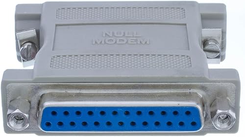 Miniatura 4 de CableWholesale Adaptador de módem nulo, DB25 macho a DB25 hembra