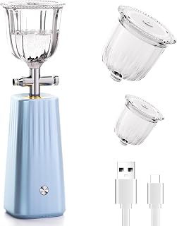 Nano Facial Mister – Face Steamer with 0.3mm Fine Mist, Rechargeable Deep Hydration for Skin Care & Makeup, Mini Atomizer for Water or Toner, Travel Size – Blue