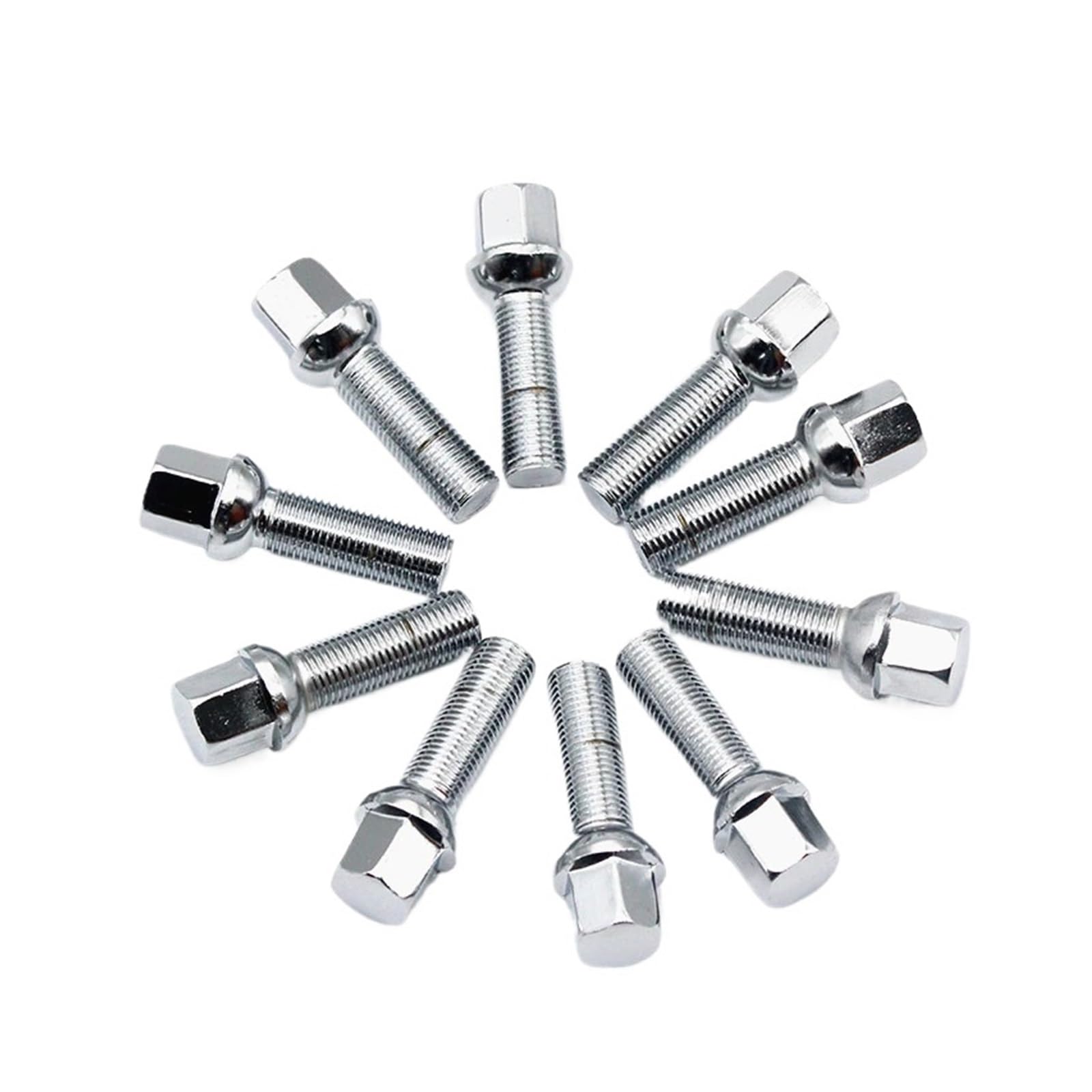 Śruby do kół stalowych M12x1,5 14x1,5 o różnych długościach 10 szt.(10pcs conical 27mm,M14x1.5)