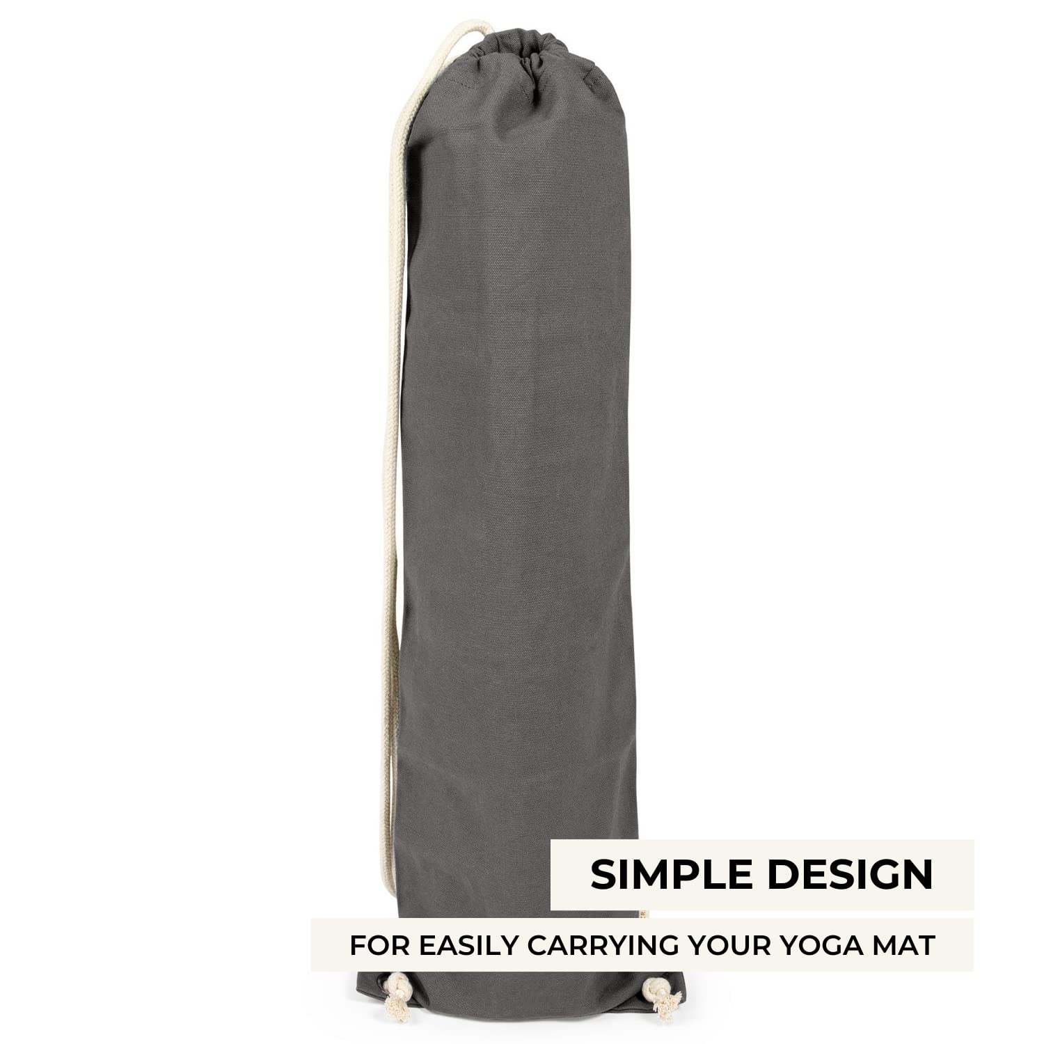 Lotuscrafts Borsa per yoga in cotone biologico, modello Nandi, per tappetini yoga, equosolidale ed ecologica, certificata GOTS