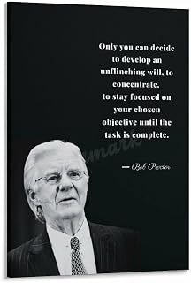 Canadian Author Bob Proctor Quote Portrait Poster (2) Canvas Painting Posters And Prints Wall Art for Living Room Bedroom Decor 12x18inch(30x45cm)
