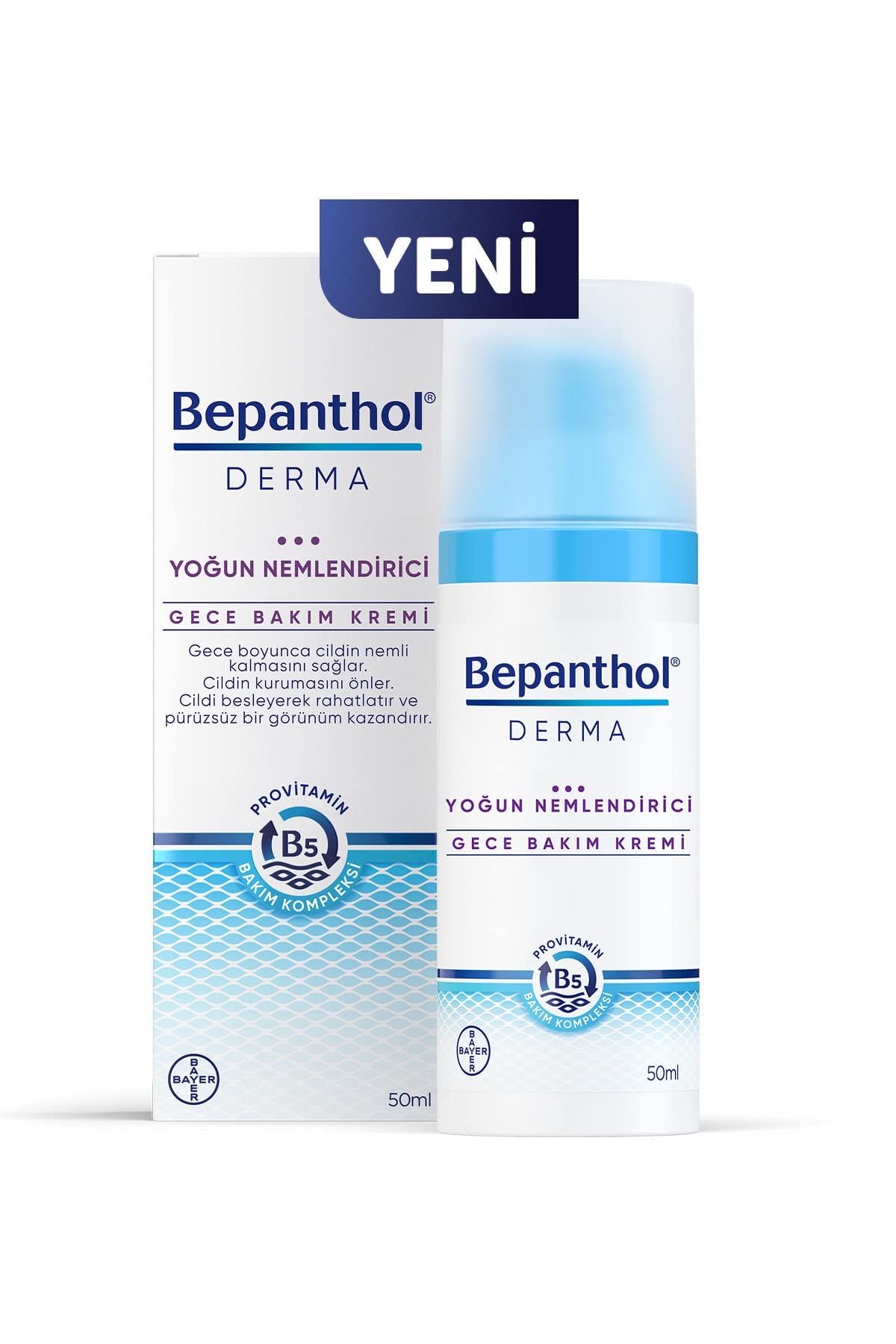 Bepanthol Derma Yoğun Nemlendirici Gece Bakım Kremi (50 ml)