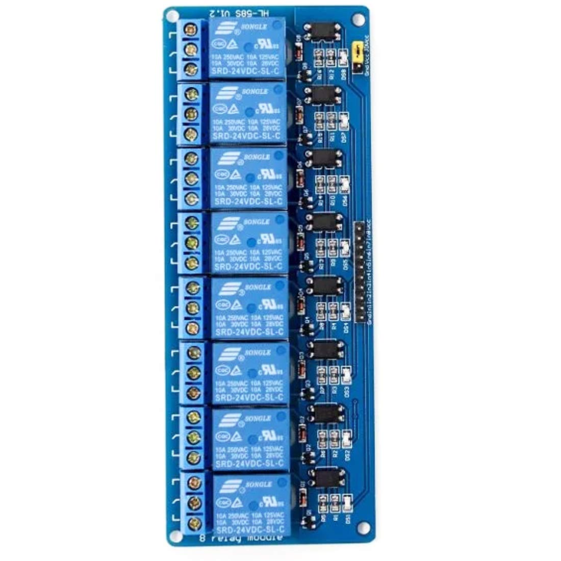 REES52 HIGH AND LOW LEVEL 8 Channel Relay, 24V : Amazon.in: Industrial & Scientific