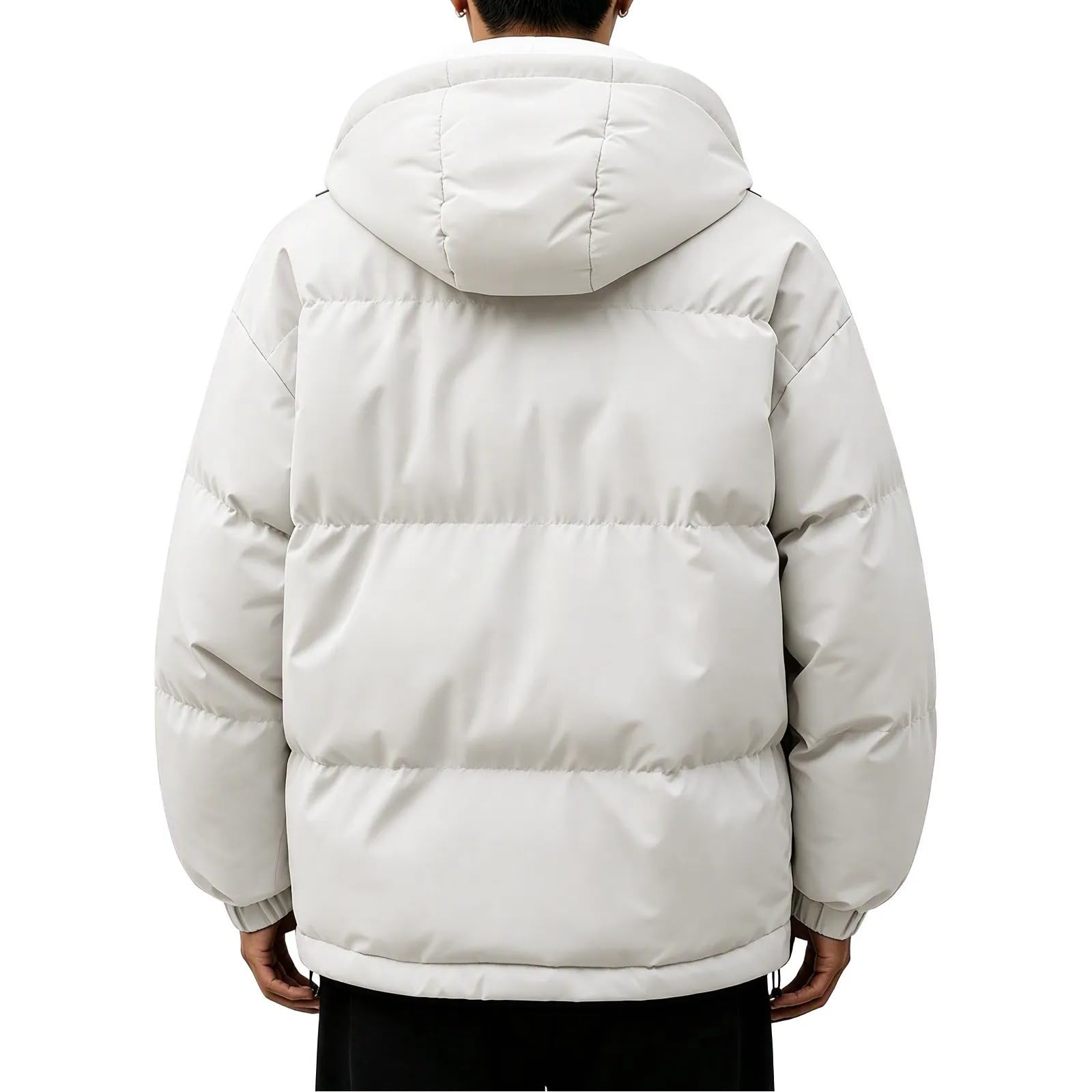 Winterjacke Herren Daunenjacke Steppjacke mit Kapuze Wärme Puffer Jacke