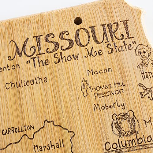 Tabla de cortar forma Estado Missouri de Bambú miniatura 5