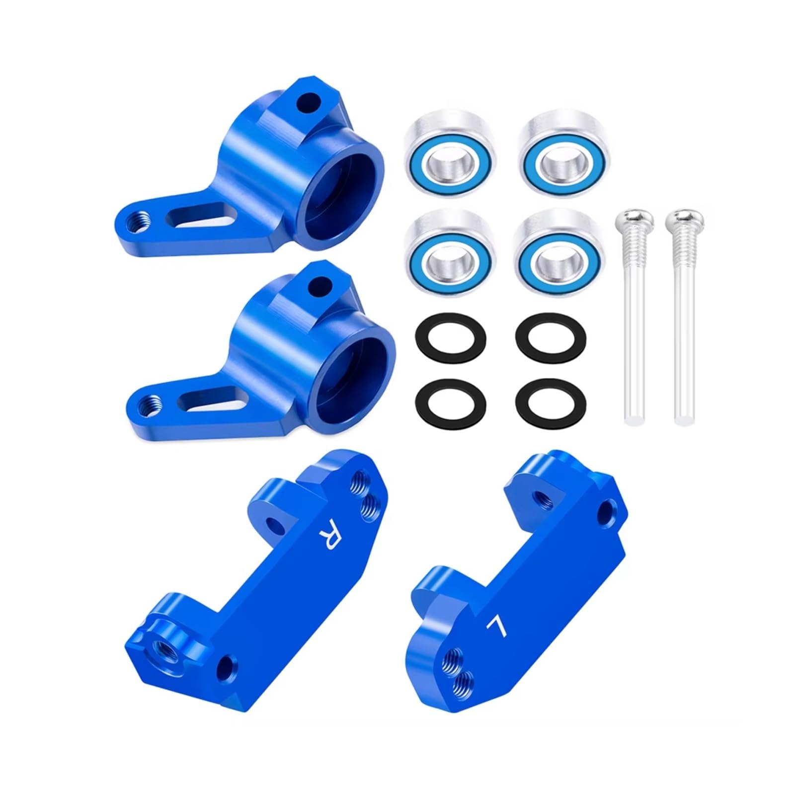 PièCes Voiture Rc Pour Slash Pour Stampede Pour Rustler 1/10 Avant Métal Bloc Chasse Blocs Direction Fusée D'essieu Arrière Kit Supports Voiture RC Pièces Détachées
