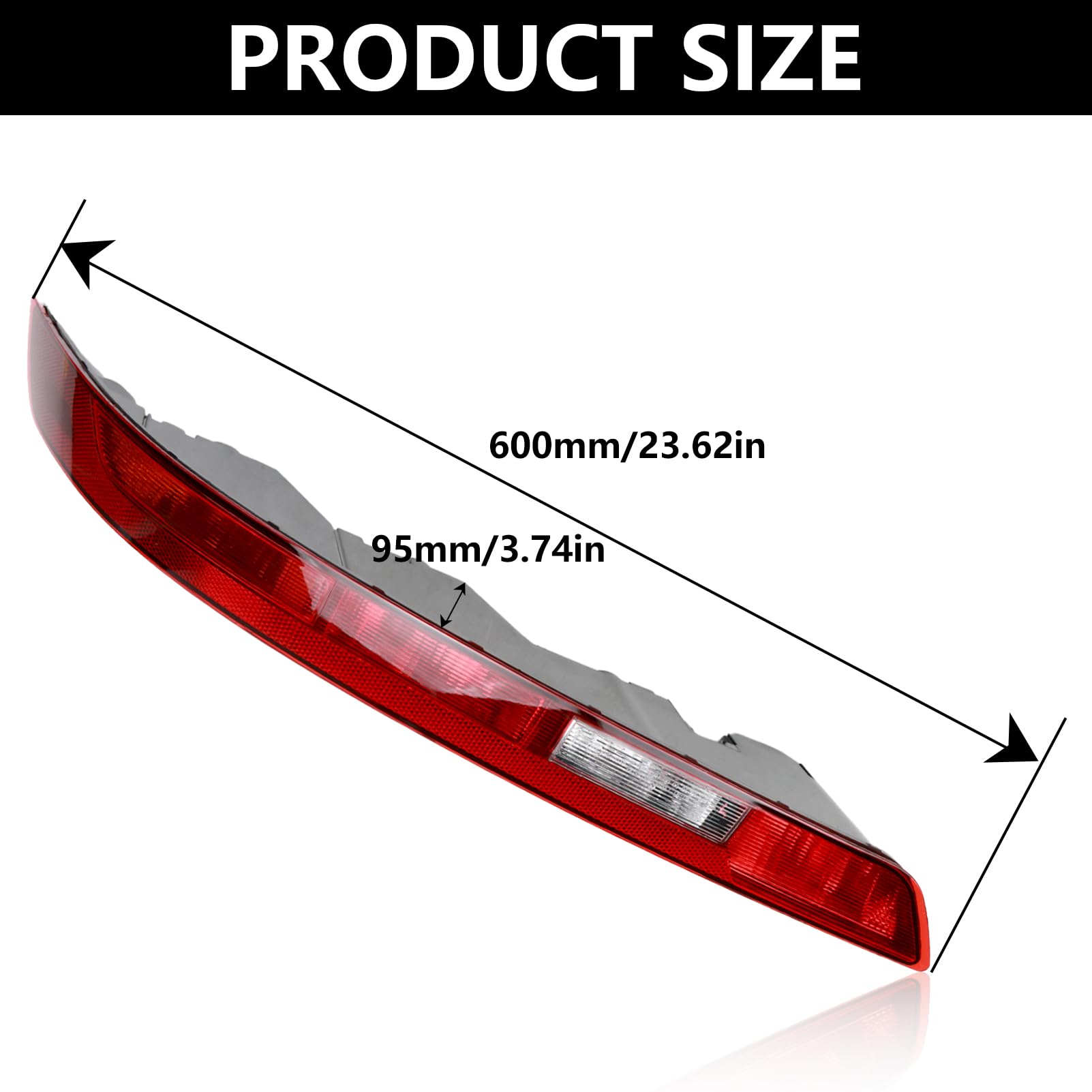 Fanale posteriore destro per Q5 2018-2021, fanale posteriore paraurti posteriore auto, indicatori di direzione, luce freno con 4 lampadine 80A945069A 80A945070A