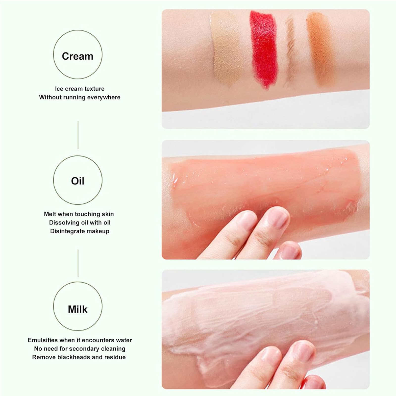 Démaquillant Avocat,Avocat Baume Nettoyant pour le Visage,Baume Nettoyant Fondant pour le Visage,Baume Nettoyant Démaquillant,Nettoyant Doux Rafraîchissant,Démaquillant Naturel à l'Avocat