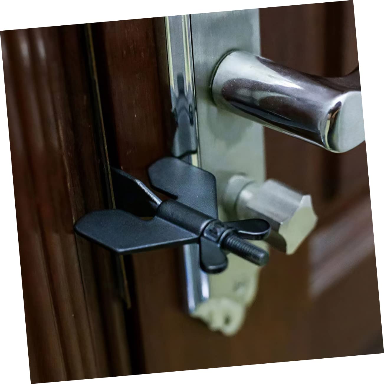 Operitacx 5 Pièces Bloqueur de Porte Portable Dispositif de Sécurité pour Appartement et Voyage Verrou de Porte Pratique et Compact
