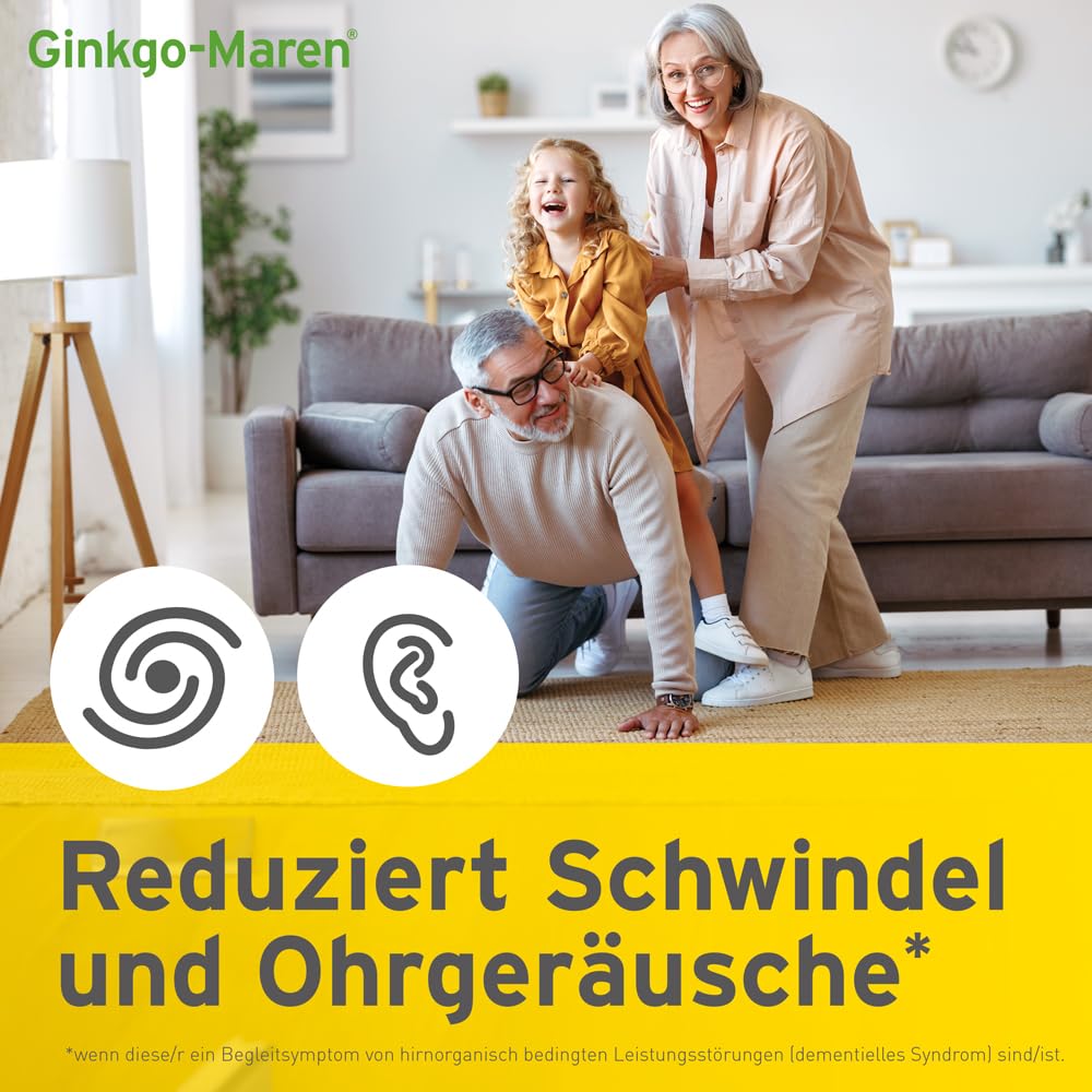 120mg Tabletten: Hochdosierter Ginkgo biloba Extrakt zur Unterstützung von Gedächtnis & Konzentration, Pflanzliches Arzneimittel zur Förderung der Durchblutung im Gehirn, 200 Stück