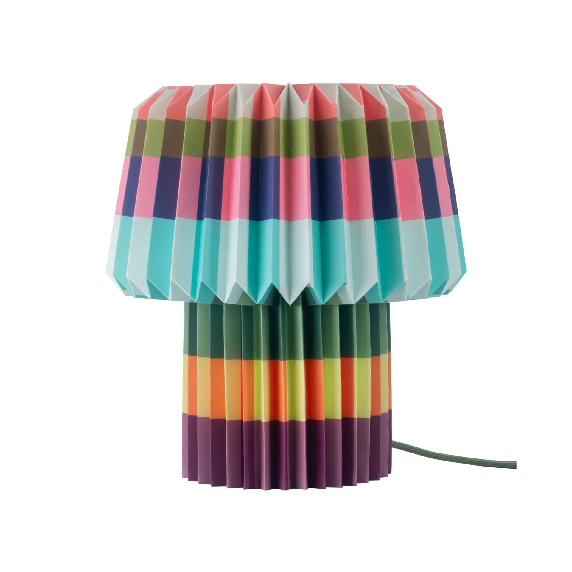 Remember Lámpara de papel Anna Blocks – Lámpara con paraguas plegable – 31 cm, diámetro 30 cm