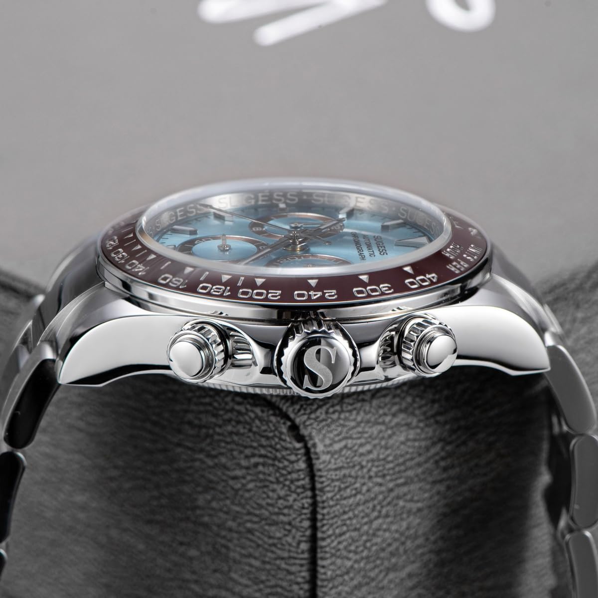 Sugess automatyczny mechaniczny chronograf nurkowanie męskie zegarki 7750 ruch zegarki na rękę wodoodporny wielofunkcyjny zegarek na rękę, kolor 5, chronograf, mechaniczny