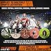 Bltzpro Football & Soccer Training Equipment - 12 Cones & 20 ft Agility Ladder speed Practice kit for Kids and coaches - Conditioning & footwork workout gear -With 2 Bags & Agility Drills eBook-orange