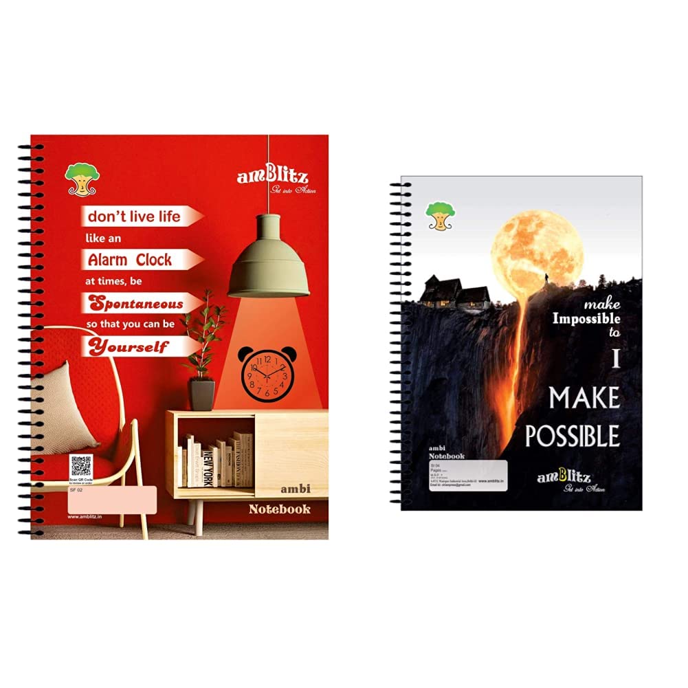amblitz Spiral Notebook - A4-500 Pages - Unruled 5 Subject Spiral Notebook - Ruled -200Pages, 70 GSM, Size A4 Approx. (B0BPWQ962C) Amazon Price History, Amazon Price Tracker