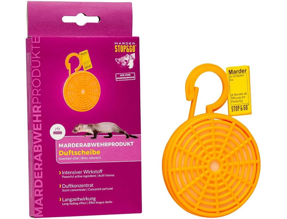 STOP&GO Anti Marder Duftscheibe - Intensiver Wirkstoff – Duftkonzentrat