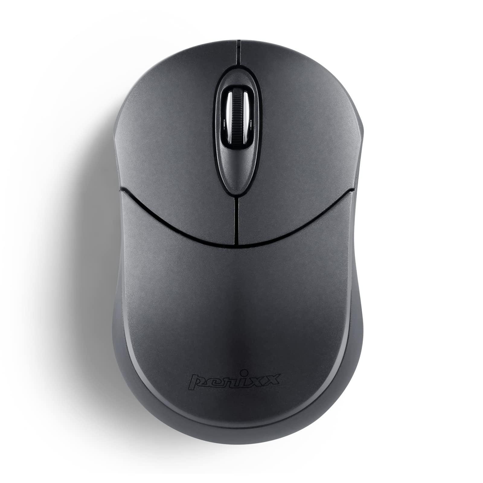 Perixx PERIMICE-802 kabellose Bluetooth-Maus, tragbares Design, kompatibel mit Windows, iOS, und Android-PC, Laptop, Tablet, Smartphone, Graphitgrau, 12177, Silber