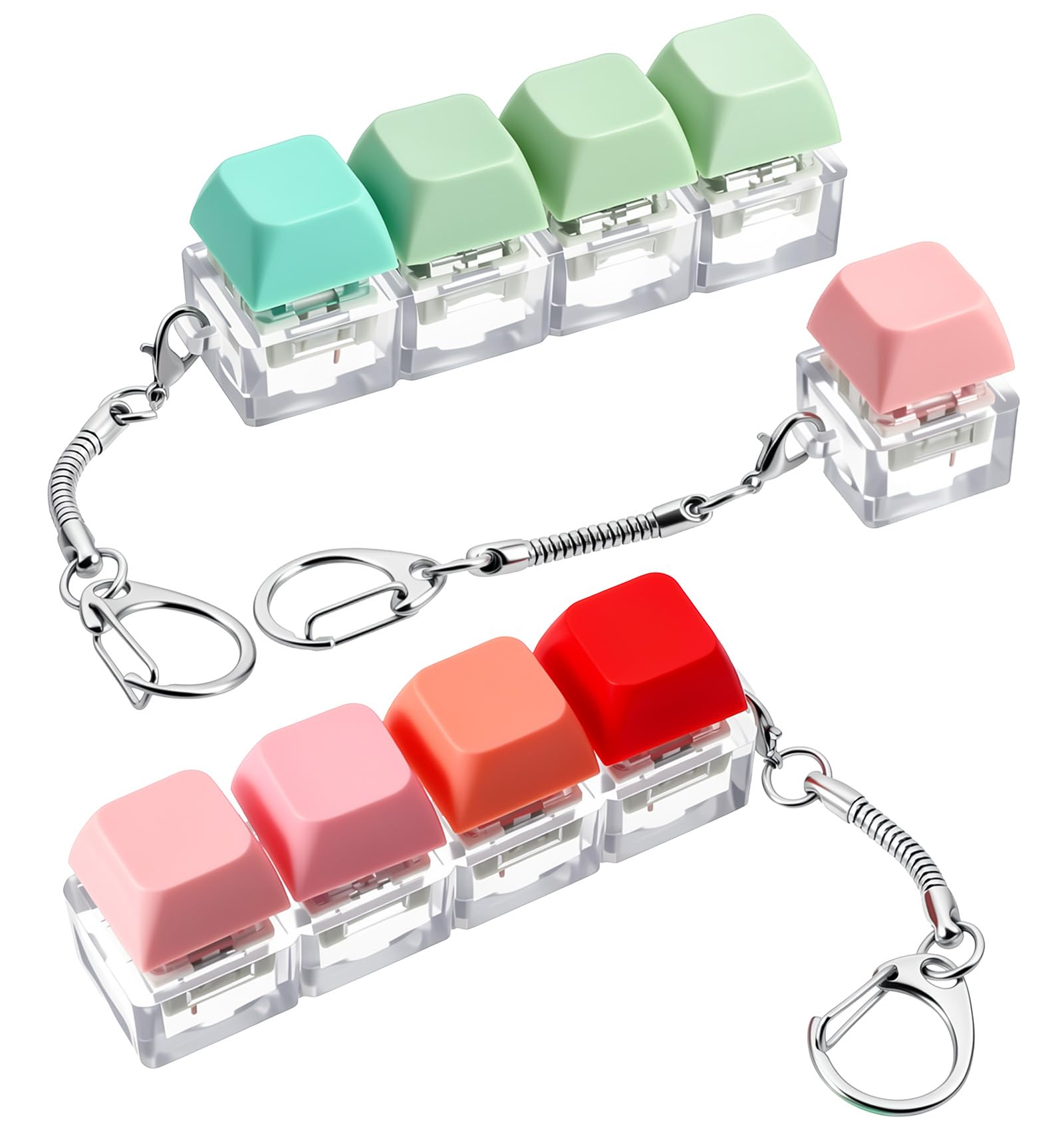 Fidget Clicker Toy, Xlicky Fidget Toy with Satisfying Click Sound, Decompression Keychain for Stress Relief & Office (Gift Idea)