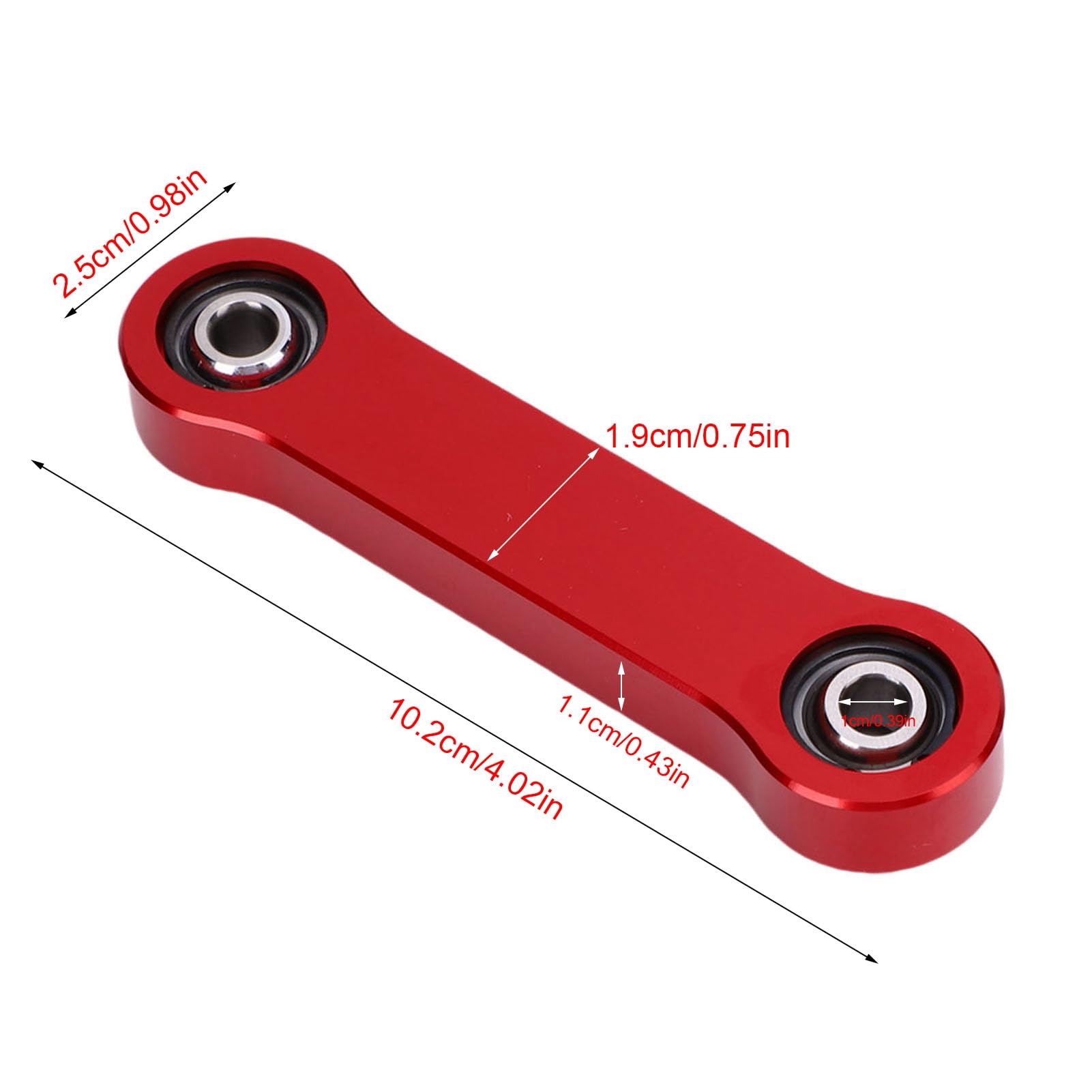 CHICIRIS Biellette de Barre Stabilisatrice Stable, en Alliage D'aluminium Haute Résistance, pour Moto Ryker 600 900 Rally Sport (rouge)