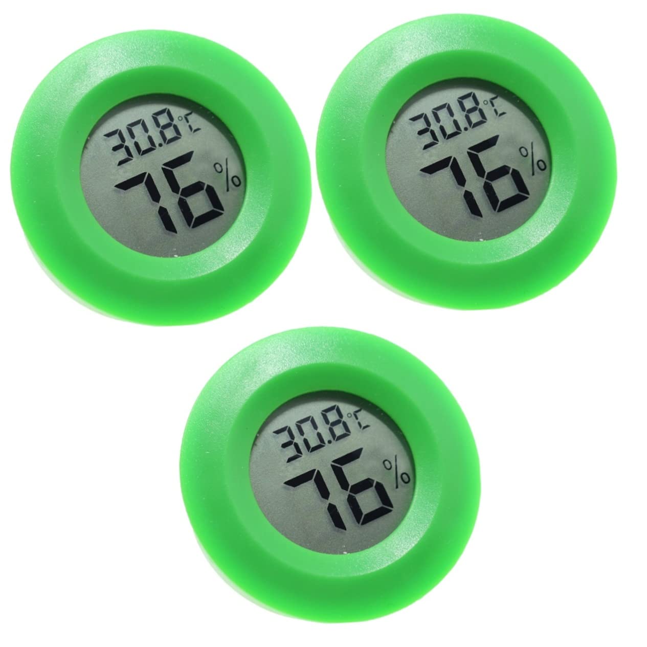 BESPORTBLE 3pcs Box Outdoor Temp Gauge Outdoor Humidity Gauge Digital Humidity Gauge LCD Celsius Meter LCD