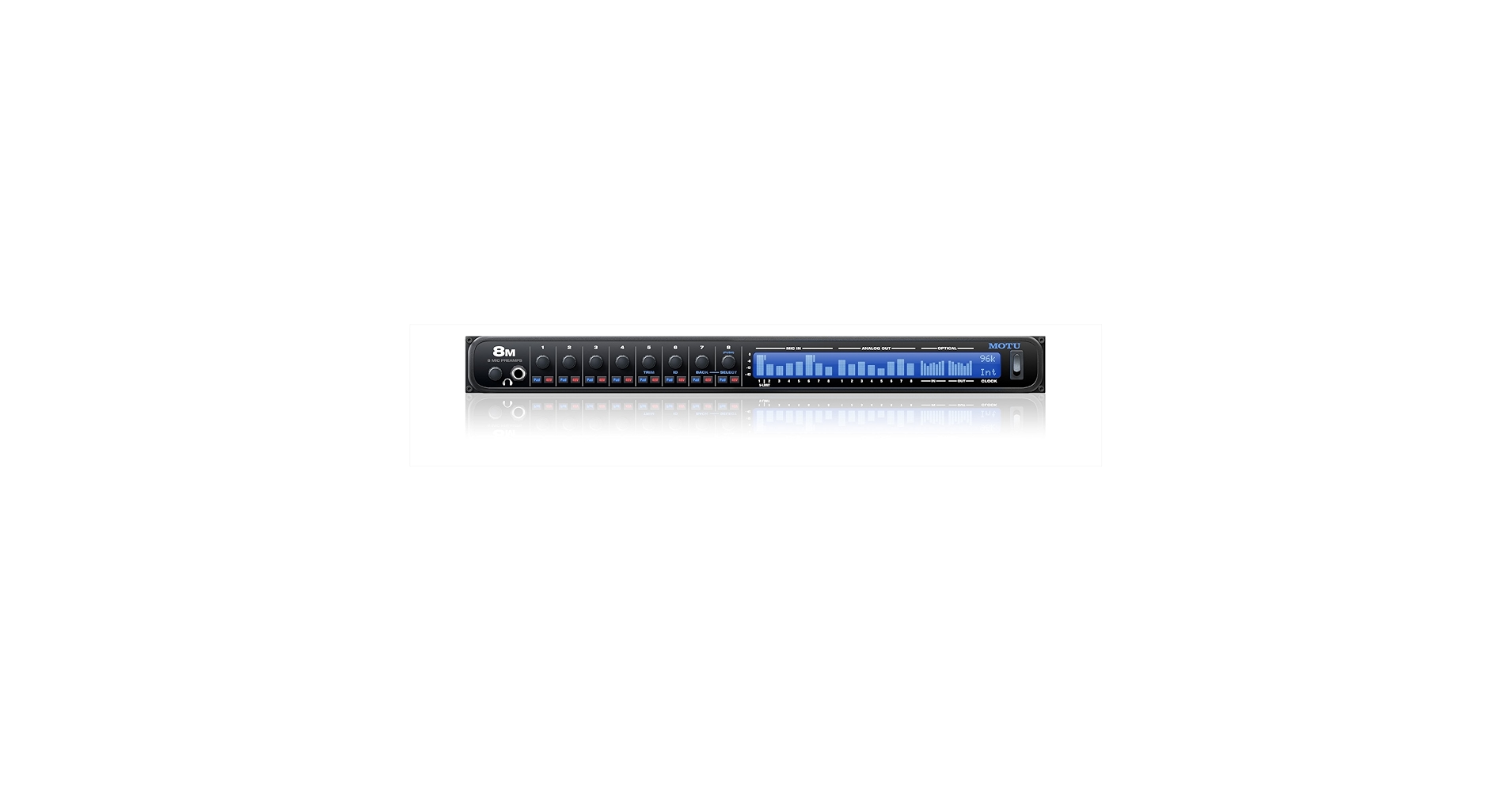 MOTU 8pre ADAT 8ch マイクプリ MOTU 8Pre USB Audio Interface | FrontEndAudio.com