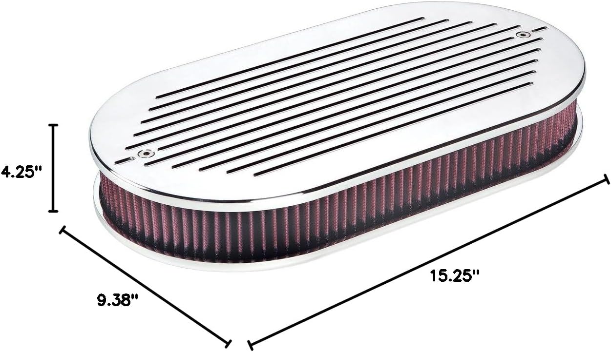Billet Specialties 15520 Ball Milled Dual Quad Billet Air Cleaner