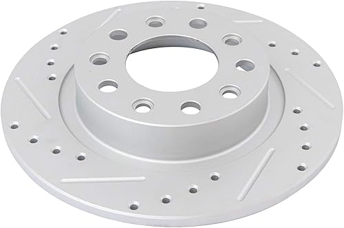 Miniatura 5 de TRQ Juego de pastillas de freno y rotores de rendimiento trasero, kit químico de freno, pastillas de freno, rotores de freno de cerámica premium con