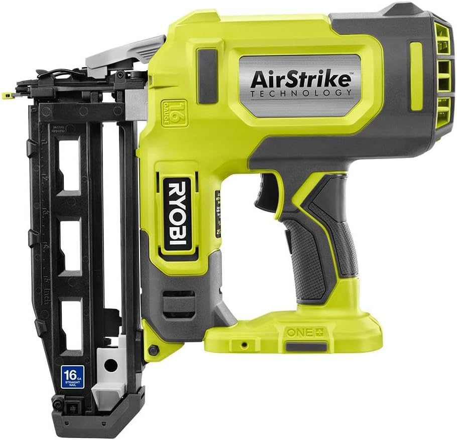 ONE+ 18V 16-Gauge Cordless AirStrike Finish Nailer (Tool Only), P326, Green